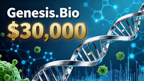 Genesis.Bio以3萬(wàn)美元成交，契合生命科學(xué)與有機(jī)領(lǐng)域