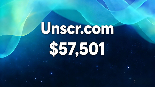 Unscr.com以57,501美元成交，優(yōu)質(zhì).COM域名成市場(chǎng)硬通貨