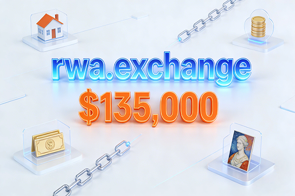 rwa.exchange域名以13.5萬美元成交，RWA行業域名價值凸顯