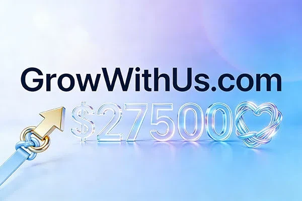 GrowWithUs.com以27,500美元成交，解鎖信任導(dǎo)向領(lǐng)域域名價(jià)值