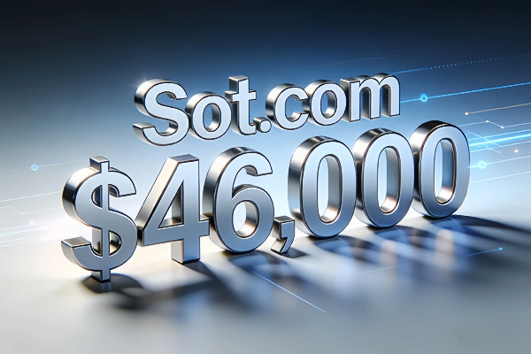 三字母精品域名Sot.com以46,000美元成交，多行業適配凸顯高商業價值
