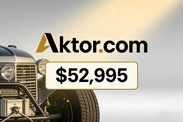 Aktor.com 以52,995美元成交，娛樂領域精品域名價值凸顯