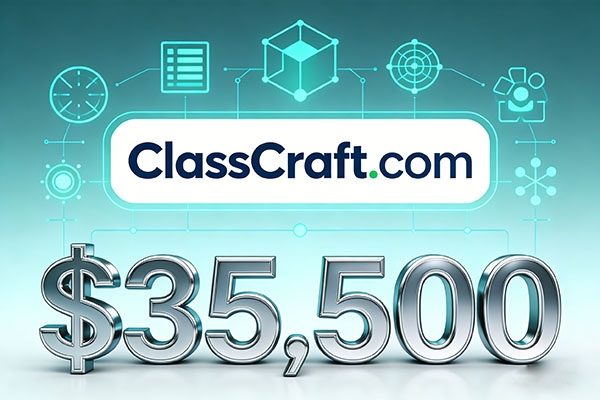 ClassCraft.com以35,500美元成交，教育科技域名再掀價值熱潮