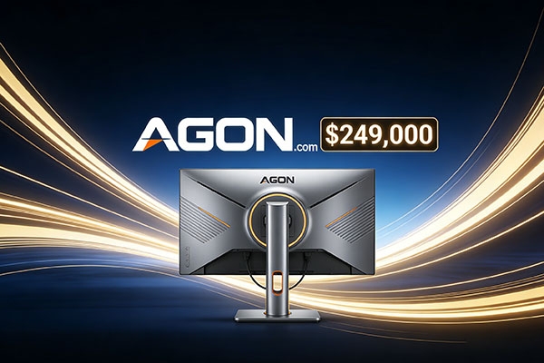 AGON.com以 24.9萬美元成交!文化+IP+商業三重buff拉滿