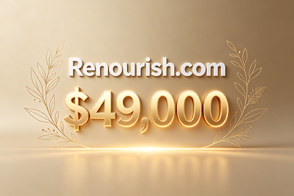 renourish.com49,000美元成交,凸顯康養域名市場價值