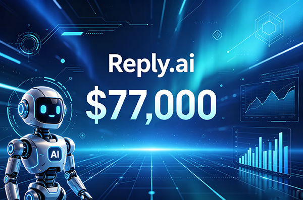 Reply.ai以$77,000成交，.ai域名強勢領跑高端科技賽道