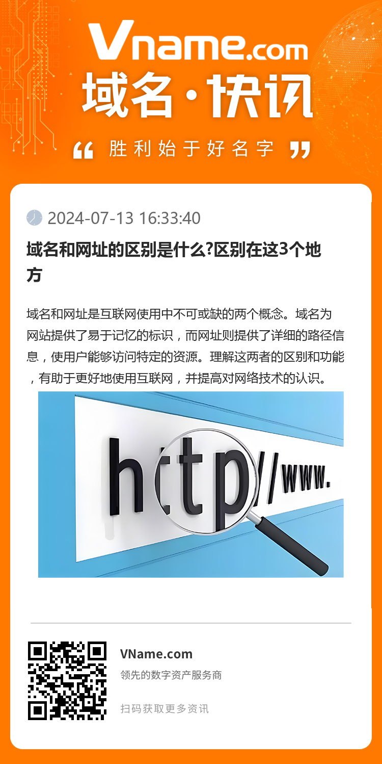 域名和網址的區別是什么?區別在這3個地方