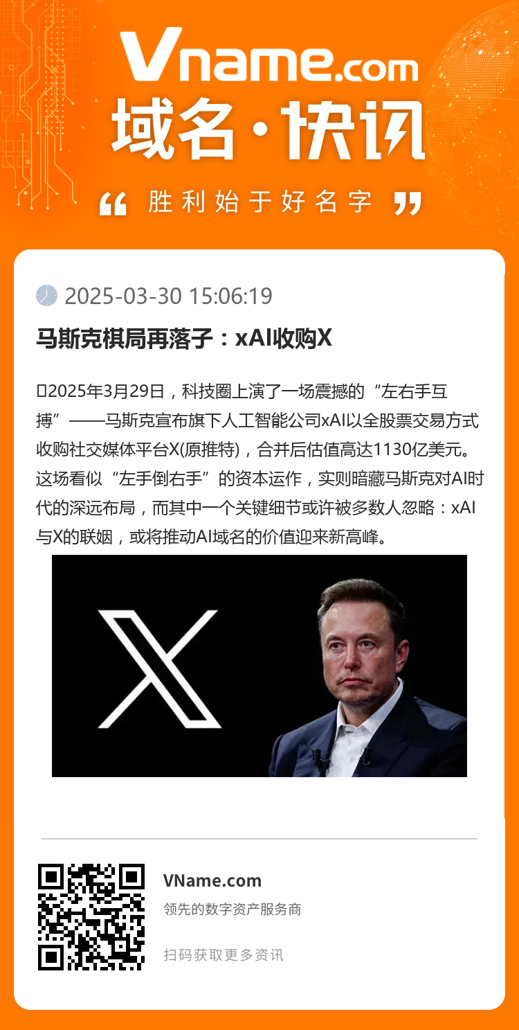 馬斯克棋局再落子：xAI收購X