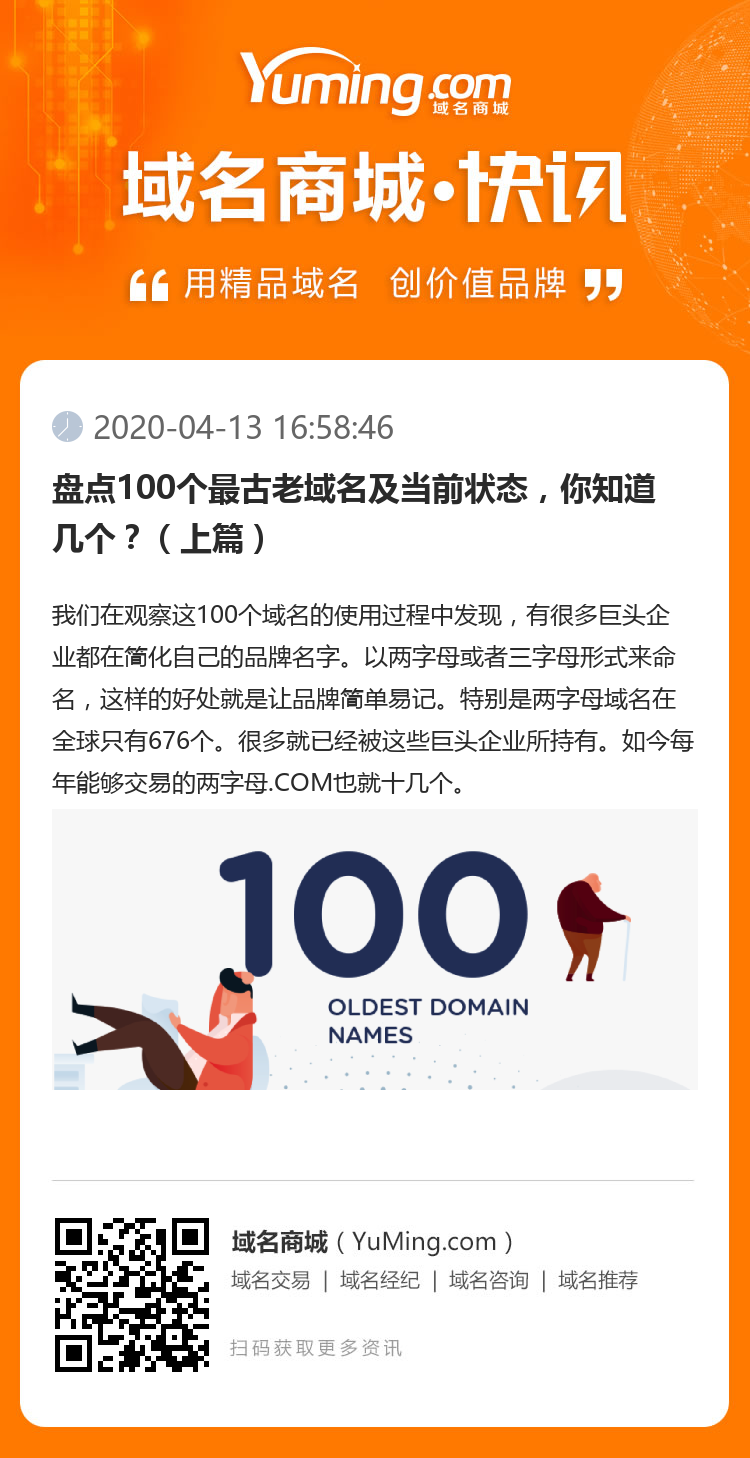 盤點100個最古老域名及當前狀態，你知道幾個？（上篇）
